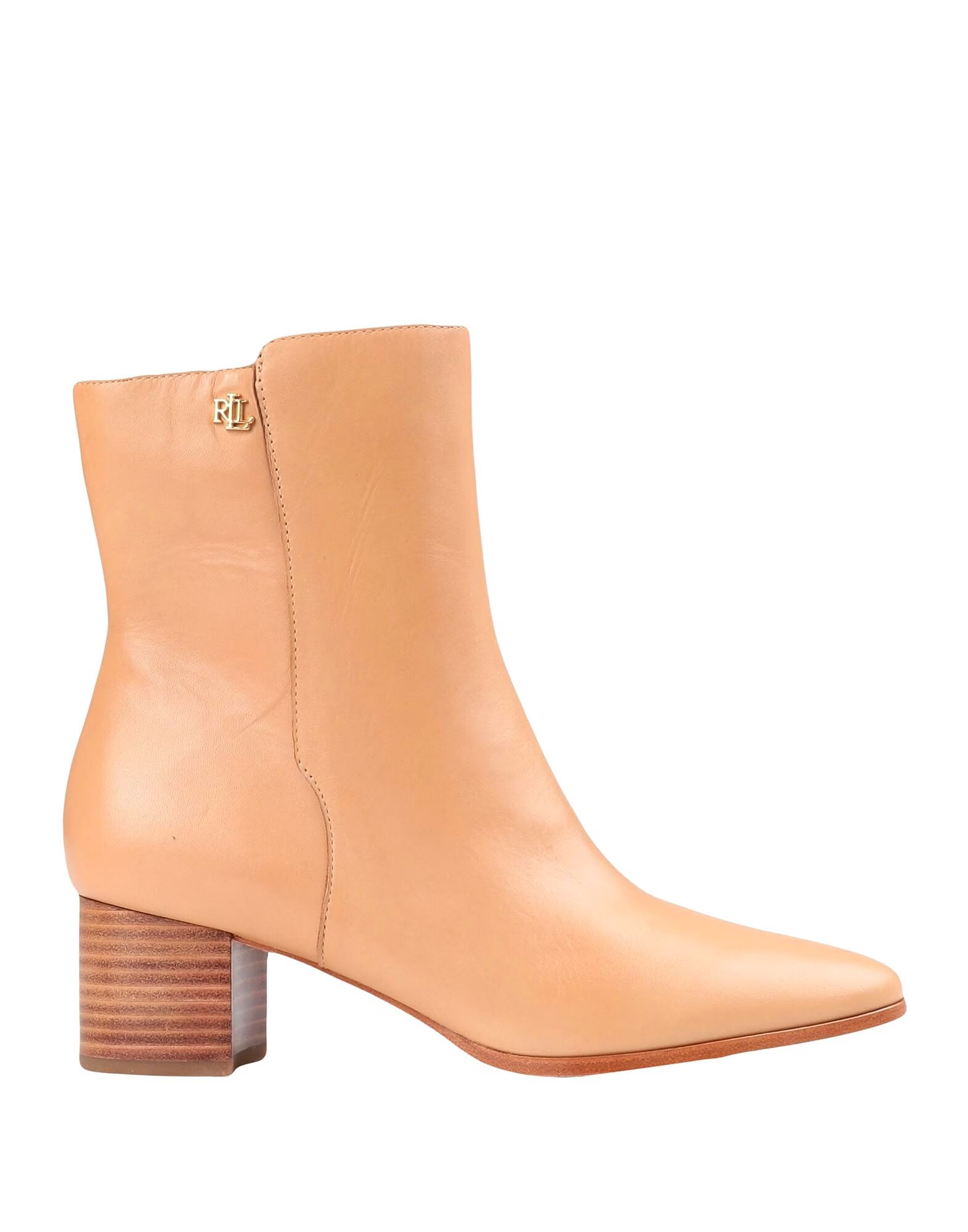 Ботильоны Wendey Burnished Leather Bootie Ralph Lauren, коричневый