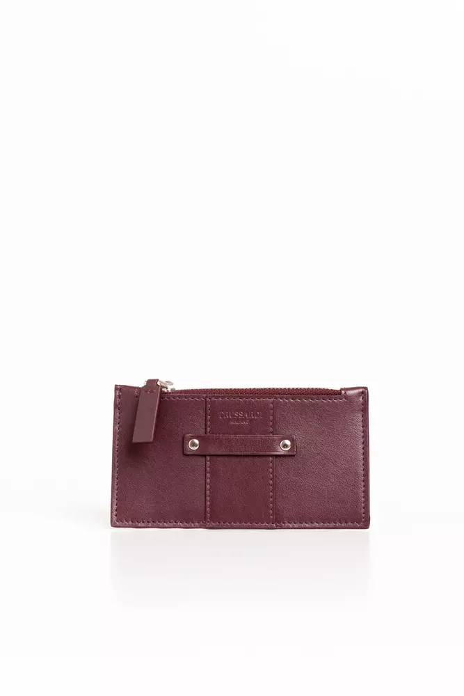 

Коричневый кожаный мужской кошелек Trussardi