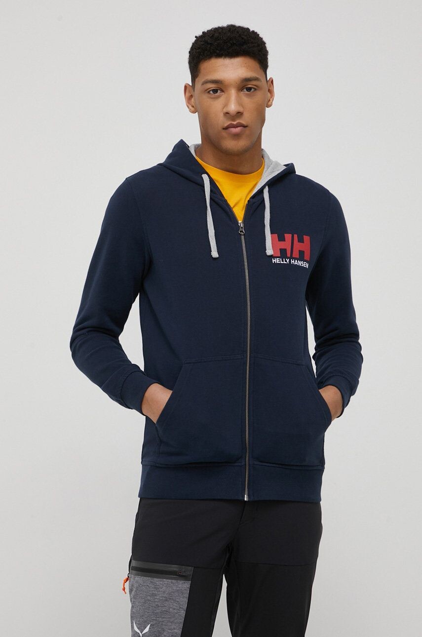

Хлопковая толстовка Helly Hansen, темно-синий