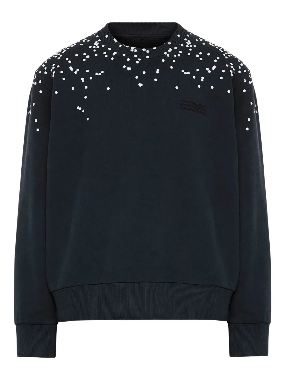 

Хлопковая толстовка MM6 Maison Margiela, синий