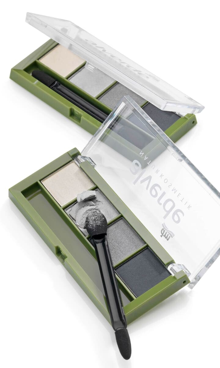 Палитра теней для век 75 Smokey Eyes 4 г alverde NATURKOSMETIK — фото 2