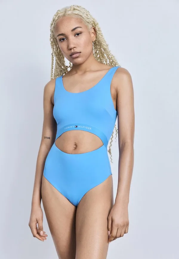 Оригинальный купальник с квадратным вырезом и свободным кроем Tommy Hilfiger, Copenhagen Blue