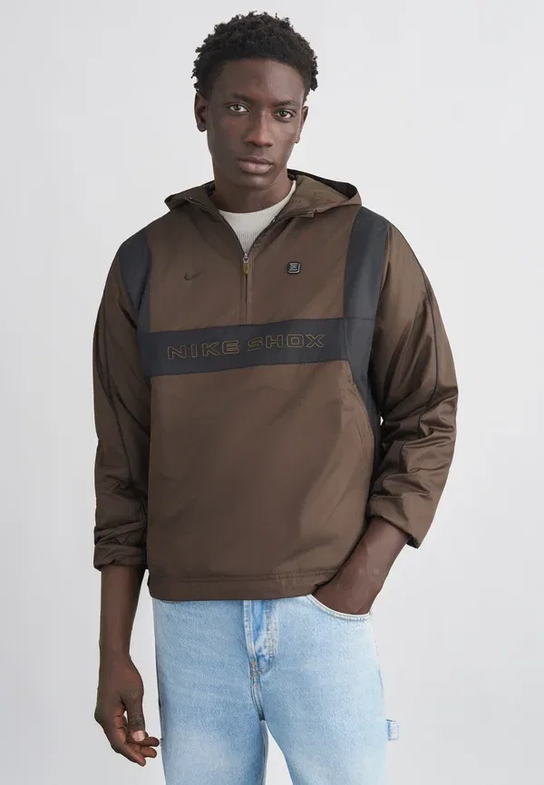Куртка Nike Sportswear M nsw wvn hz jkt shox summer jacket, темный орех/черный