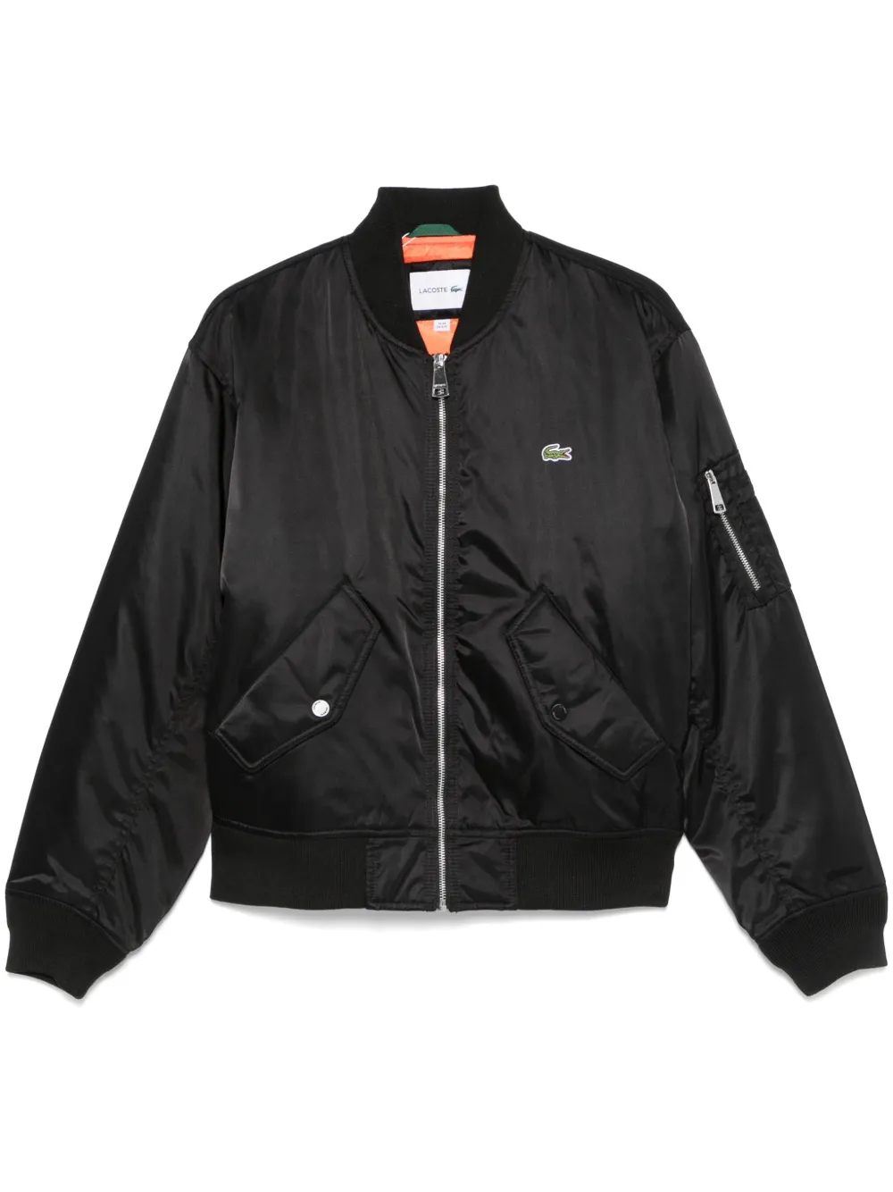 

Бомбер-пуховик Lacoste, черный