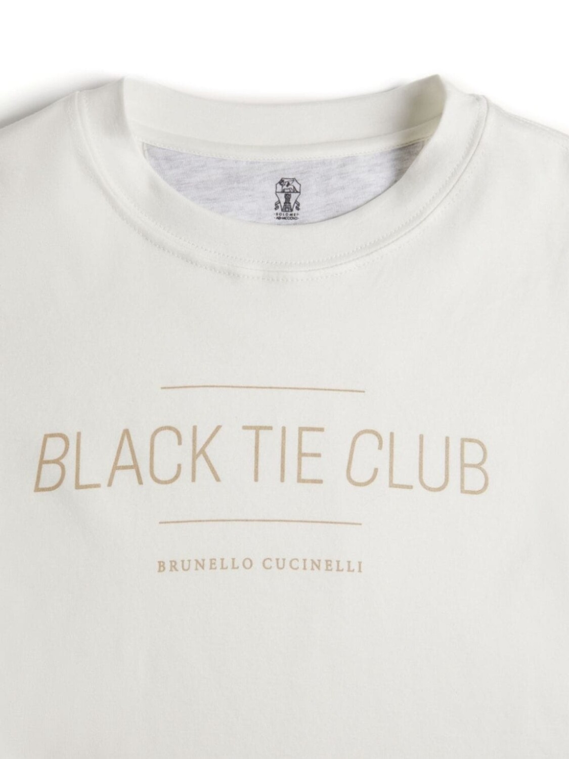 Brunello Cucinelli Kids футболка с надписью, белый — фото 3