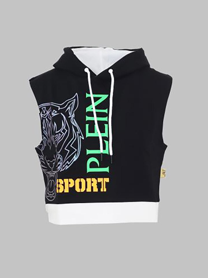 

Толстовка с капюшоном Plein Sport, черный