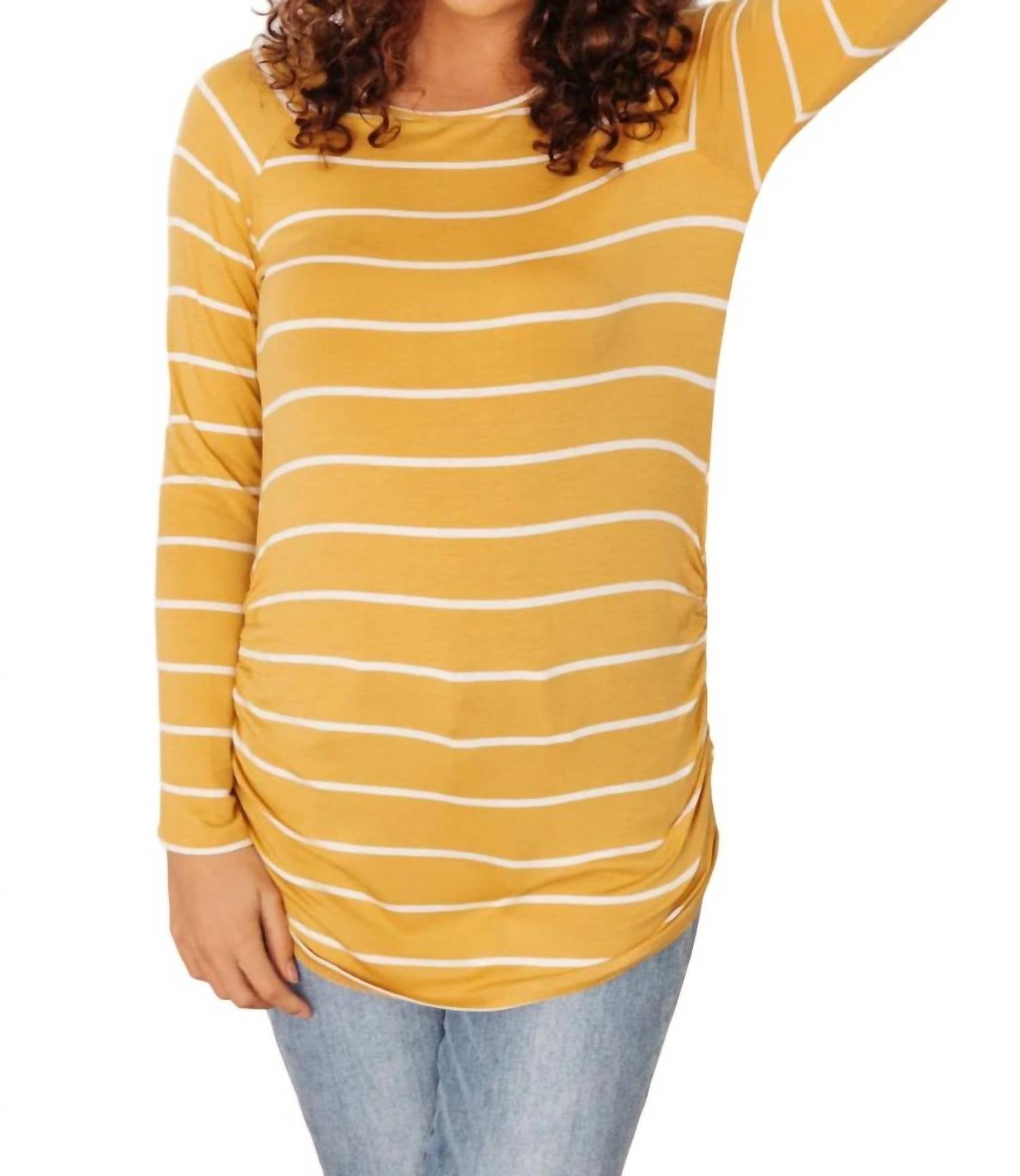 

Топ Sailing Stripes желтого цвета Hailey & Co