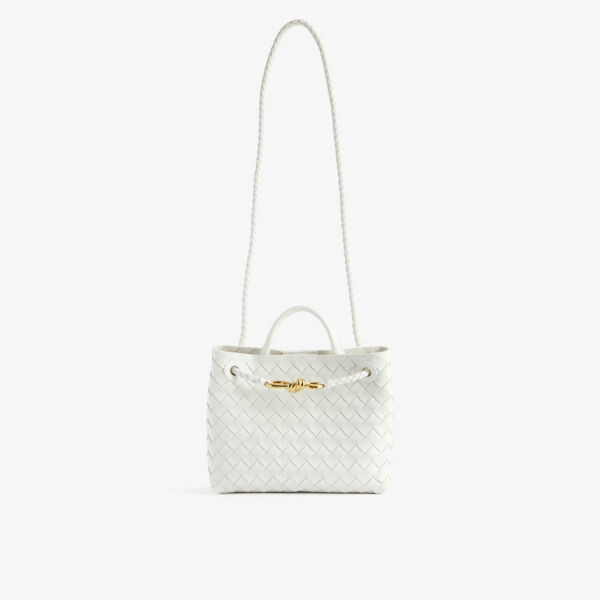 

Кожаная сумка Andiamo с верхней ручкой Bottega Veneta, белый