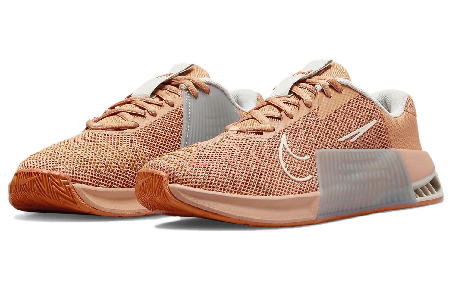 Кроссовки Nike Metcon 9 Женские, Янтарно-коричневый/Светлая кость/Зеленая слюда/Лед гуавы — фото 3