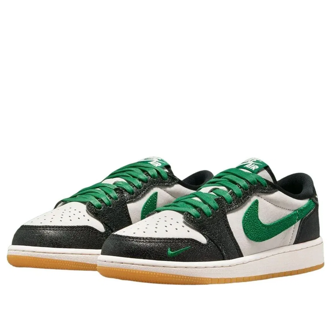 Кроссовки Air Jordan 1 Low 'Phantom Pine Green Black' IR2283-030, зеленый — фото 2