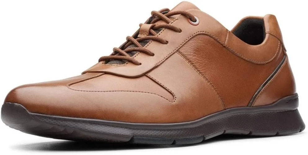 Мужские туфли-броги Clarks Un Tynamo с галстуком, коричневый/коричневый