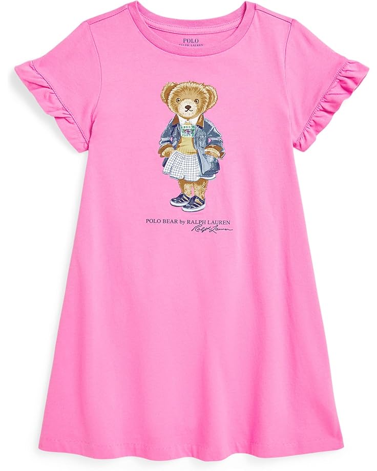 

Платье Polo Ralph Lauren Kids Polo Bear Cotton Jersey Dress, цвет Laguna Pink