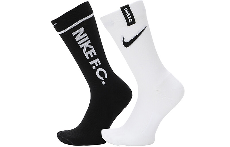 

Мужские носки Nike до середины икры, цвет 2 double (white/black)
