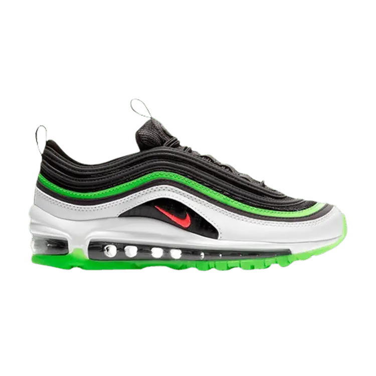 

Кроссовки Nike Air Max 97 GS 'Black Green', черный