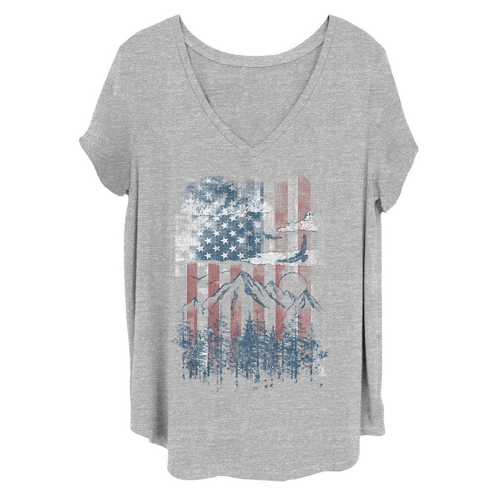 

Футболка для юниоров больших размеров USA Mountain, цвет Heather Gray