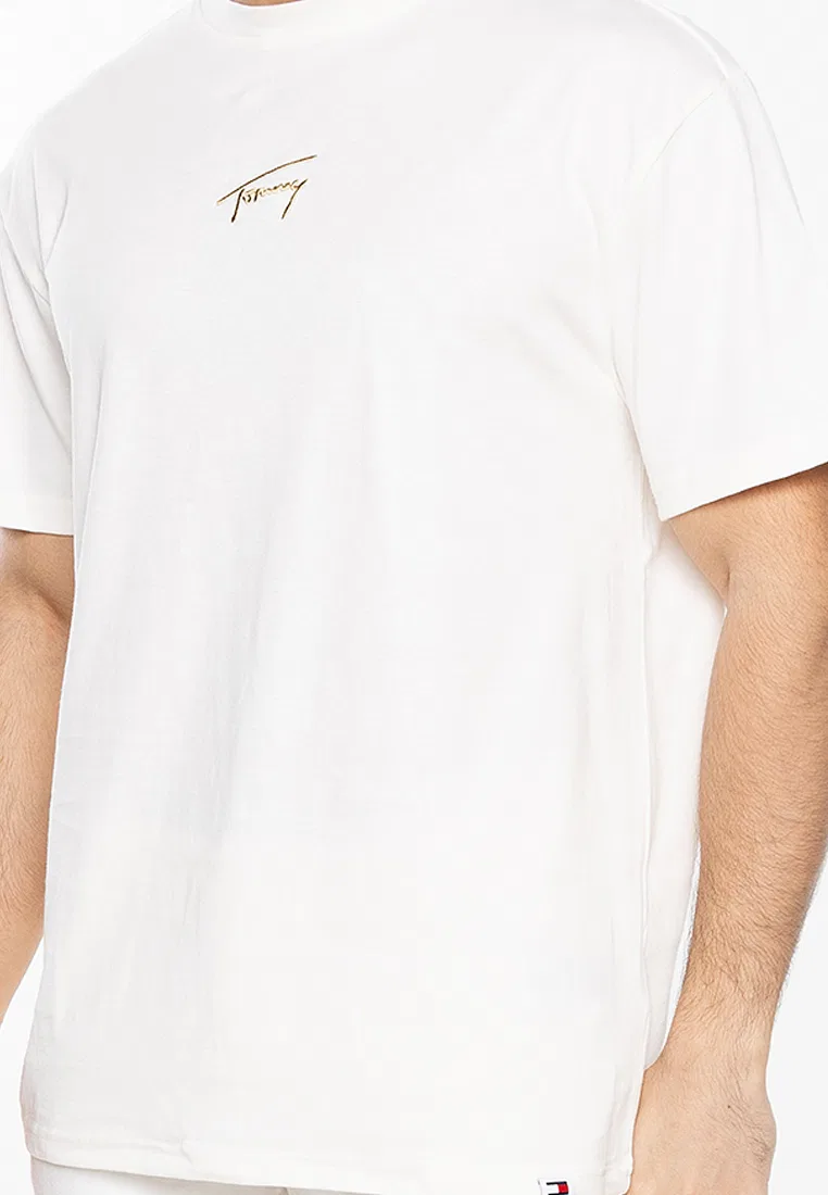 Футболка с коротким рукавом, Gold Signature, TJM, золотая Tommy Hilfiger — фото 3