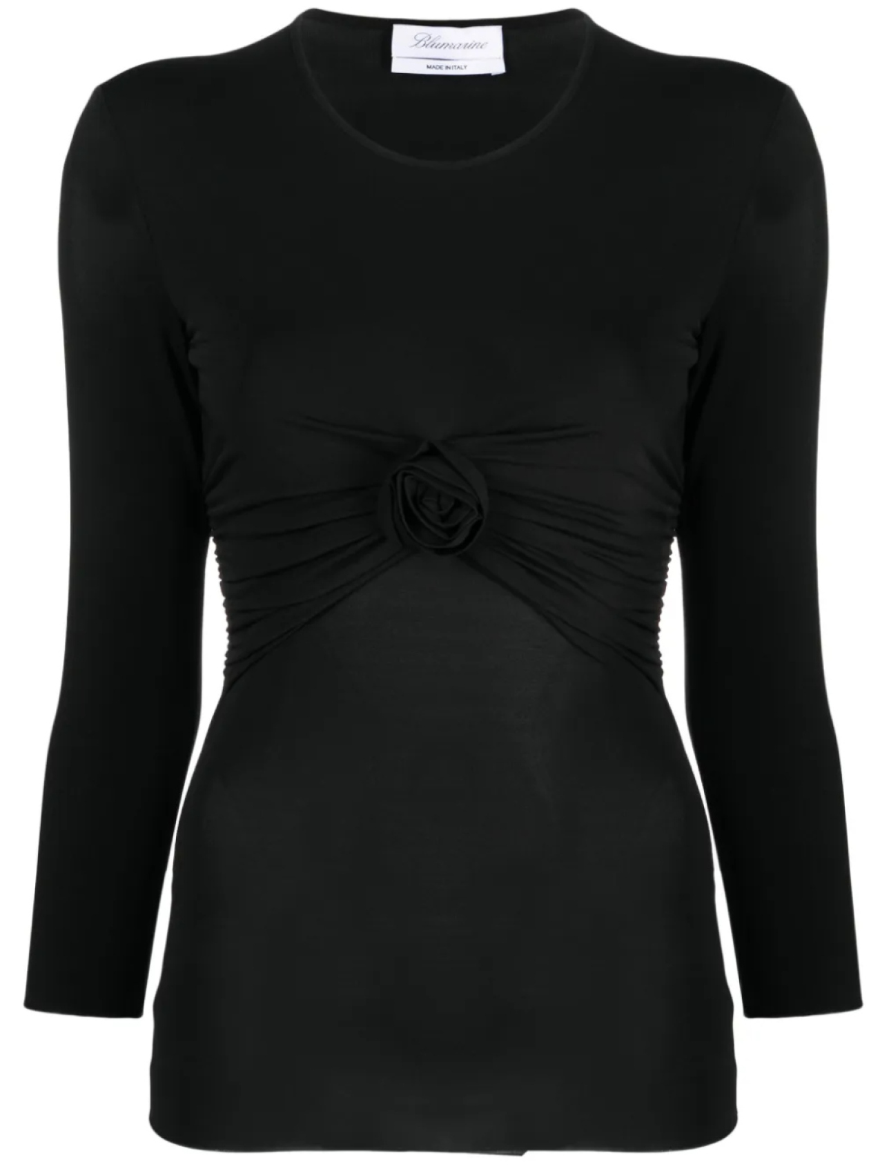

Blumarine топ со сборками, черный
