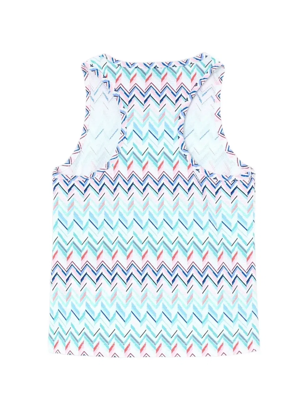Топ-майка с зигзагообразным принтом Missoni Kids, белый — фото 2
