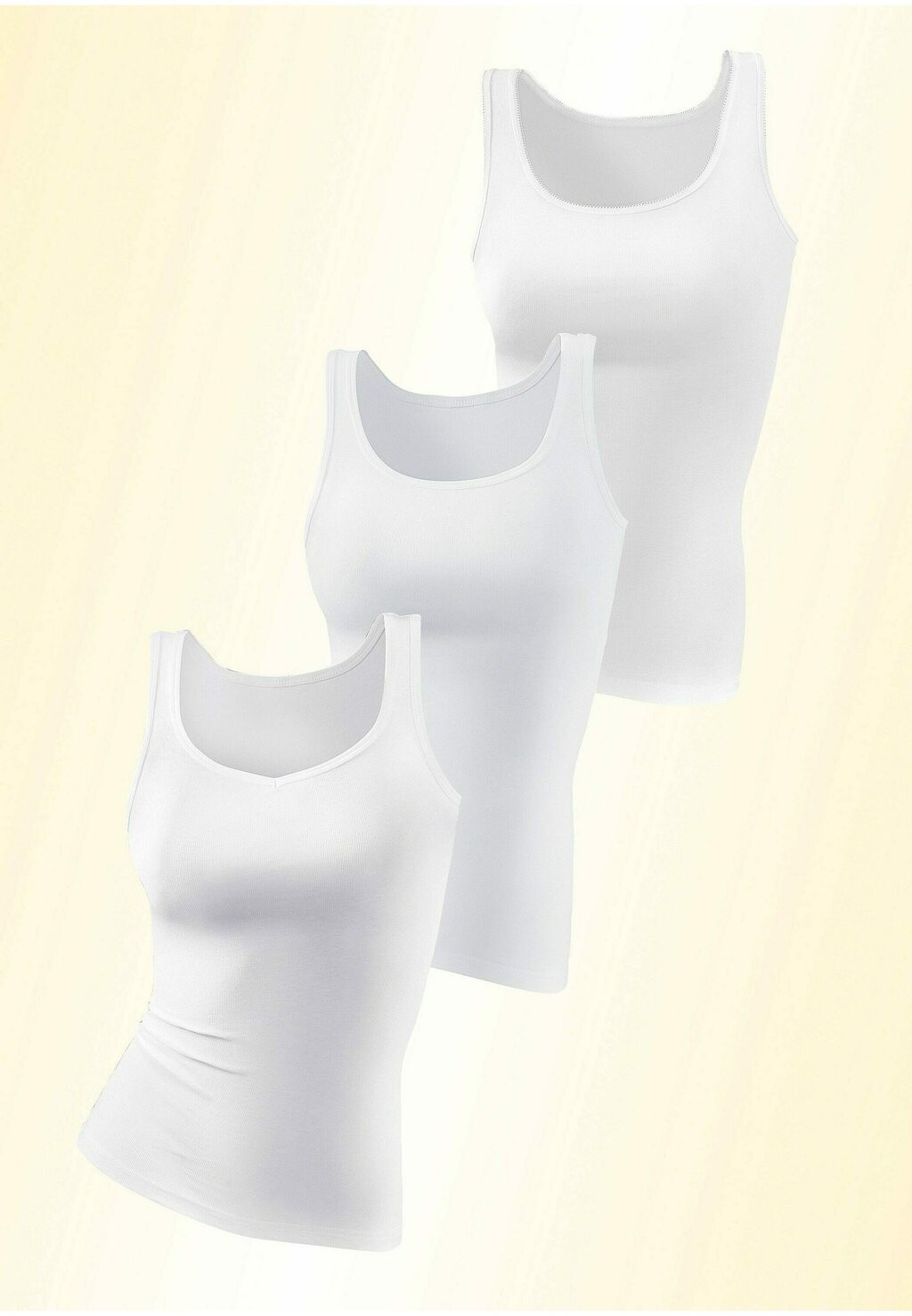 

Майка/рубашка 3 PACK LASCANA, цвет weiß
