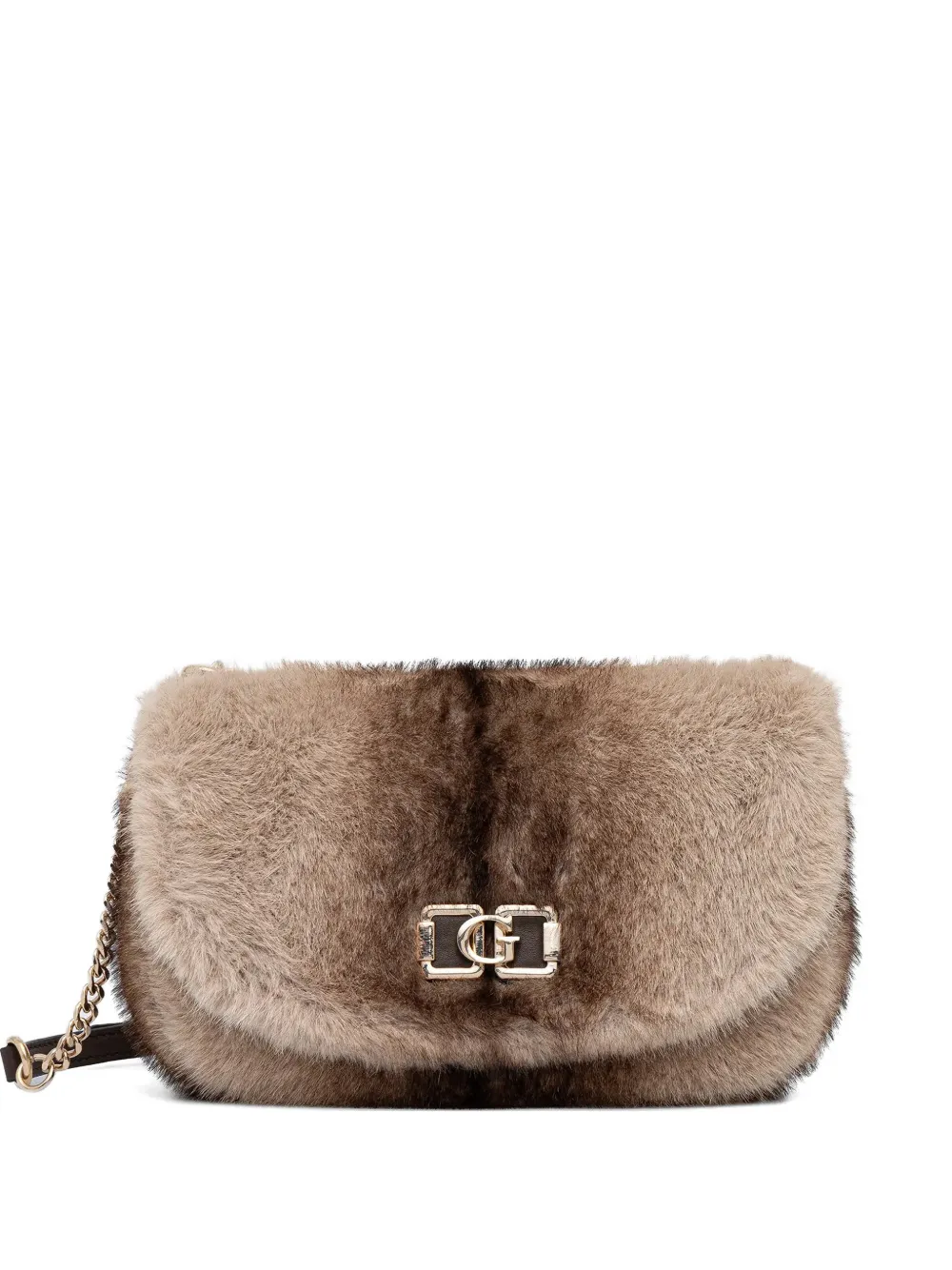 

Сумка-сэтчел с цепочкой и логотипом Guess Usa, бежевый