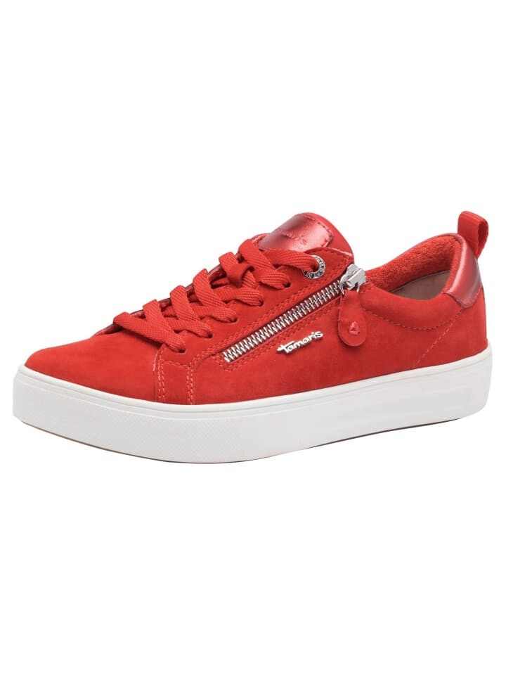 Кроссовки на шнуровке Tamaris COMFORT Sneaker, цвет RED SUEDE