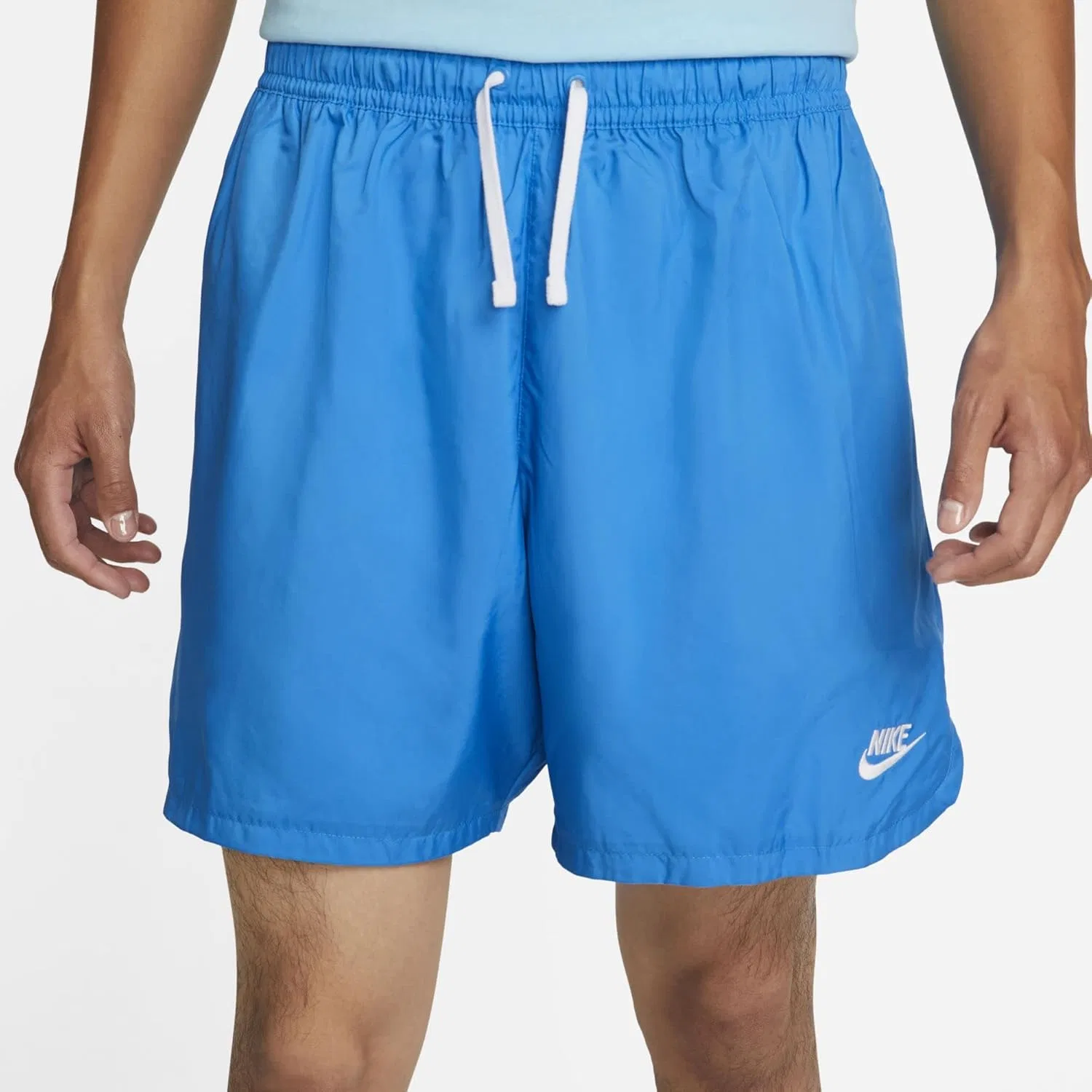 Шорты спортивные Nike Sport Essentials Woven Lined Flow, Light Photo Blue/White — фото 3