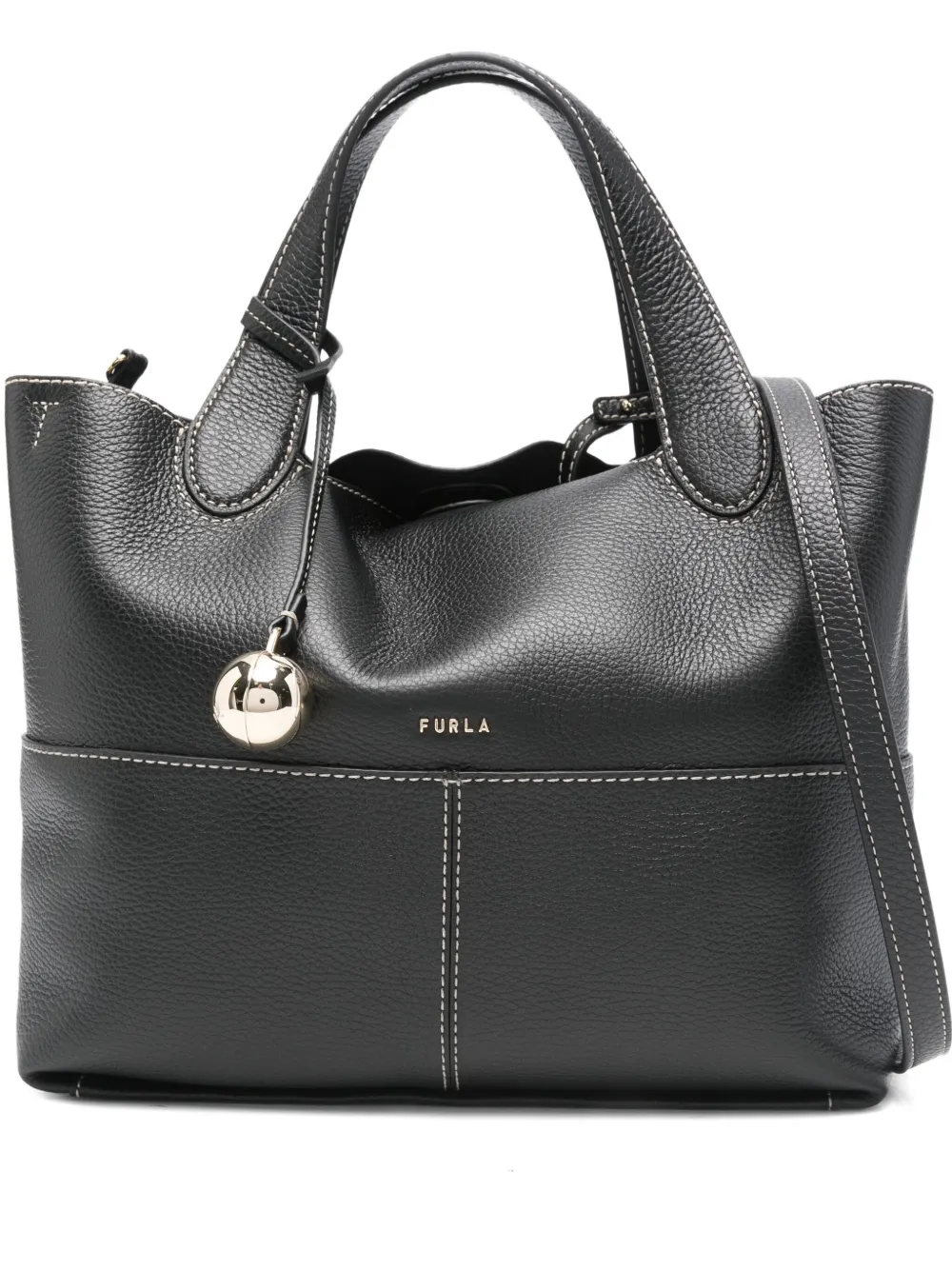 

Сумка-тоут с логотипом Furla, черный