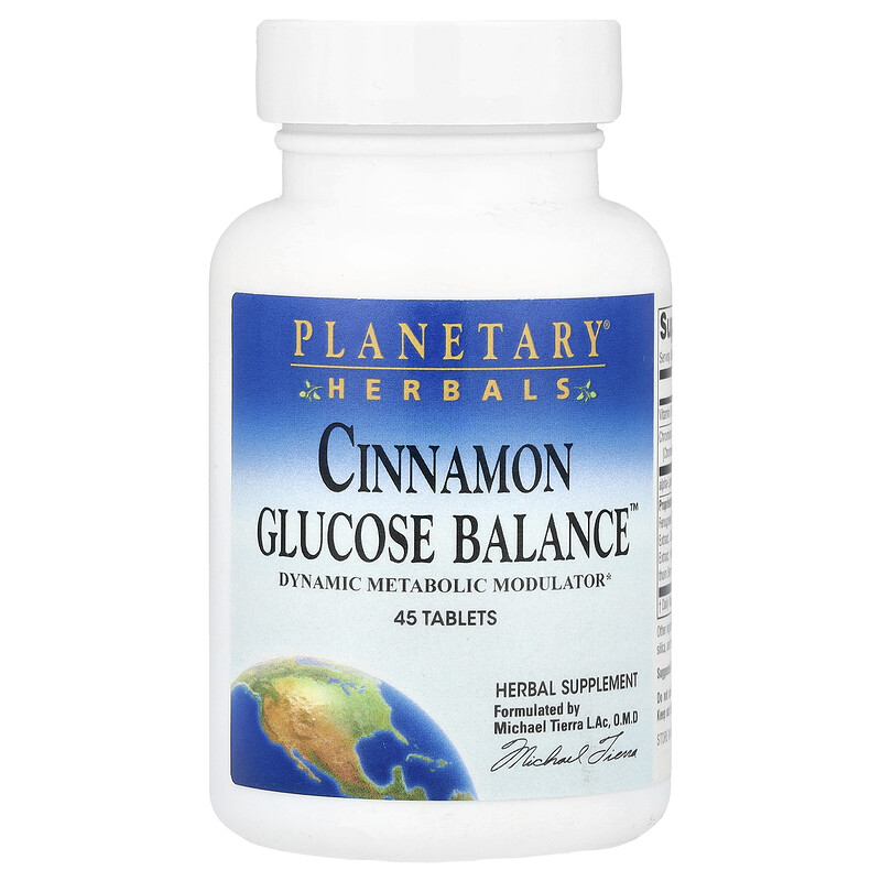 

Planetary Herbals, Cinnamon Glucose Balance , 45 таблеток