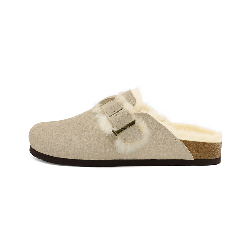 UBZ Утепленные тапочки Birkenstock с закрытым носком для женщин Desert, цвет Desert