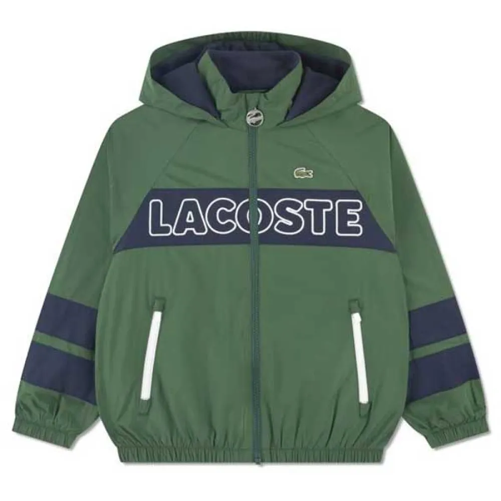 

Куртка Lacoste Kids Fleece Lined, зеленый