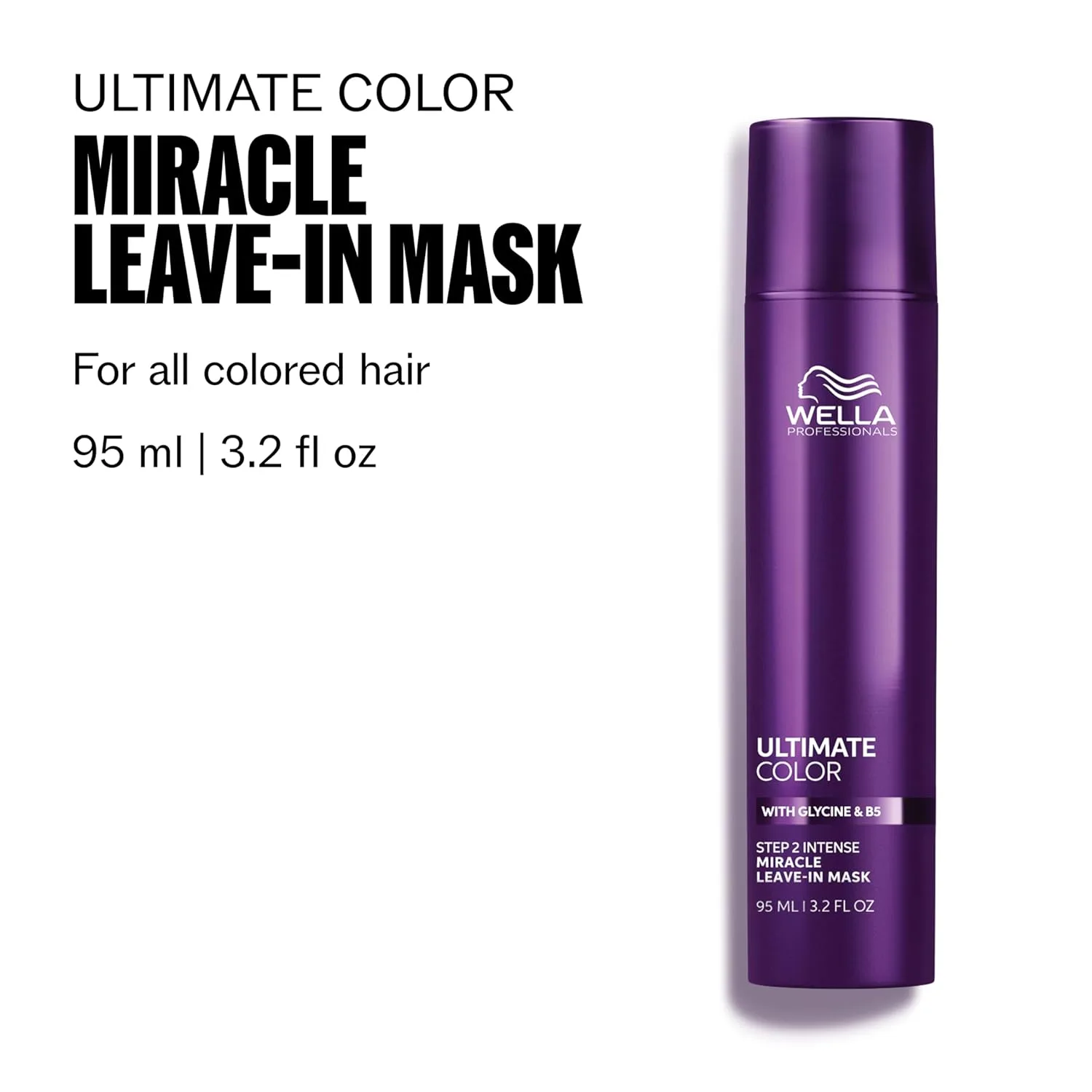 Несмываемая маска для волос Wella Professionals Ultimate Color Intense Miracle | Увлажняющая формула против ломкости | Блеск и яркость цвета | Для всех типов окрашенных волос 94,6 мл (1 шт.) — фото 2