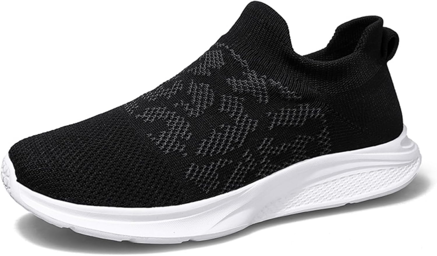 

Мужские вязаные кроссовки Kpdwfms, легкая повседневная обувь - идеально для прогулок по городу, ежедневной носки и поездок на работу, белый/черный