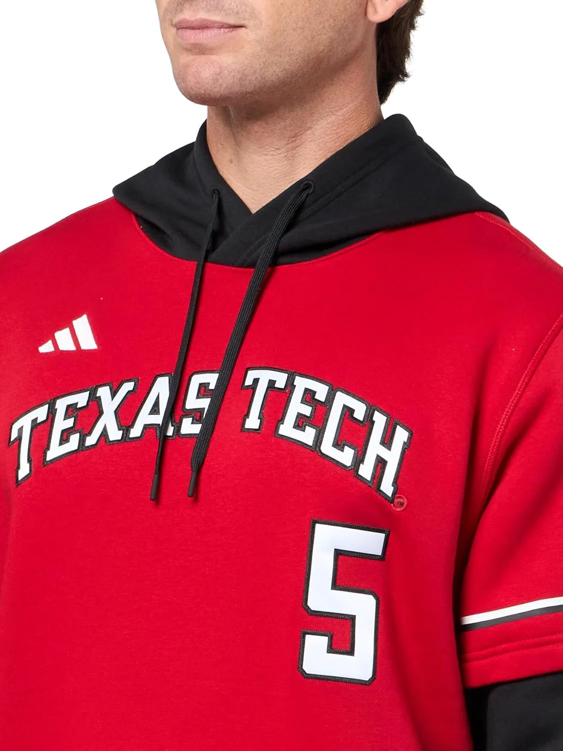 Мужская толстовка adidas Patrick Mahomes X Texas Tech с капюшоном — фото 3