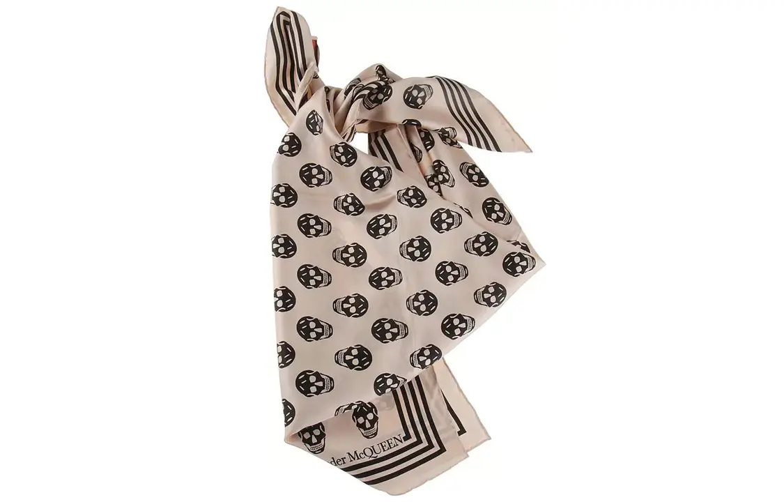 

Alexander McQueen Шелковые шарфы для женщин, светло-коричневые