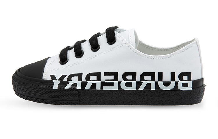 

Детские кроссовки для скейтбординга PS Low-top белые/черные Burberry