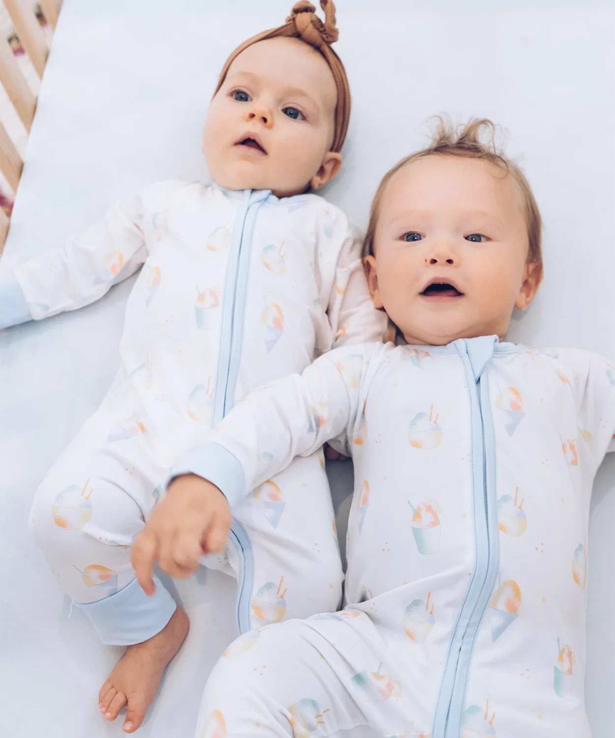 Комбинезон Coco Moon из вискозы с принтом, 0-3M