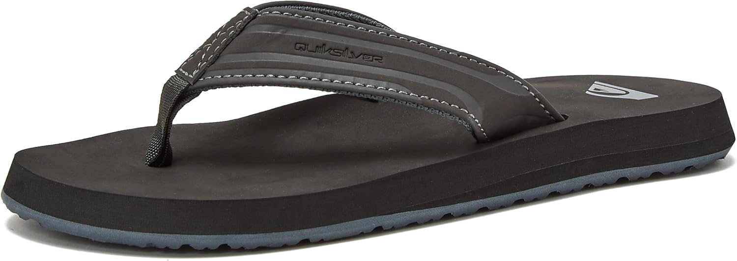 

Сланцы для мальчиков Quiksilver Monkey Wrench, черный/серый