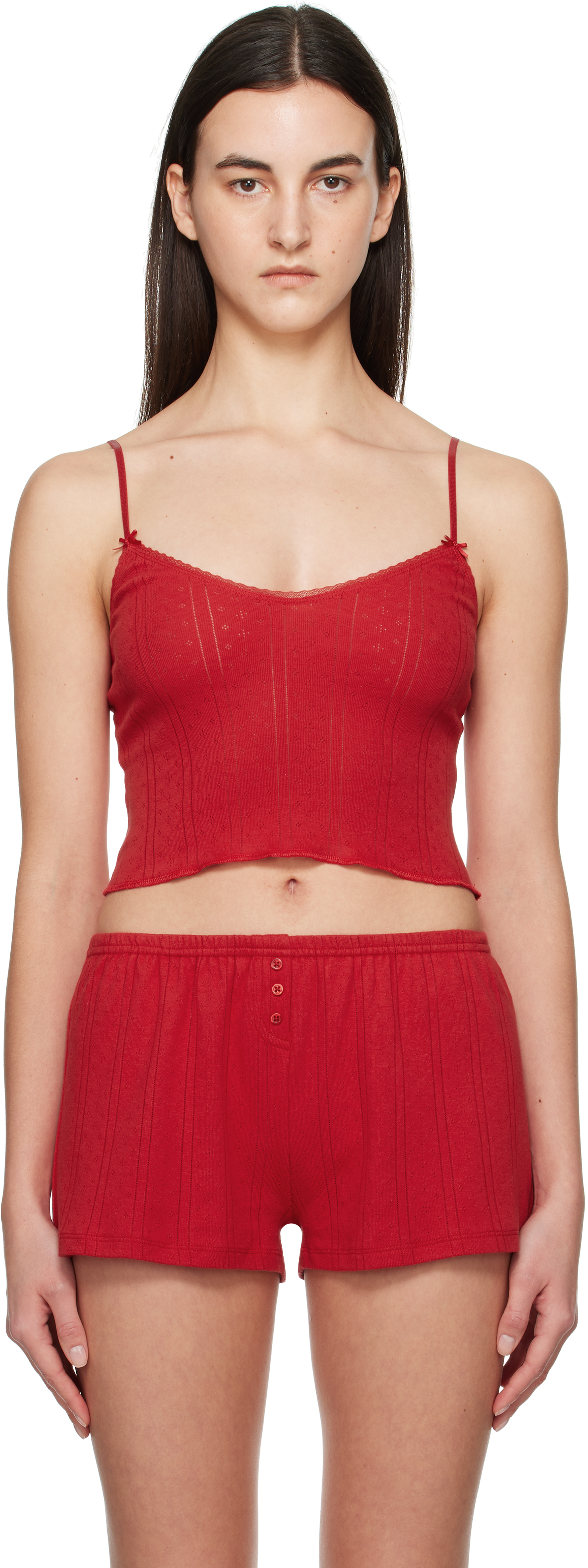

Красный топ «The Cami» Cou Cou