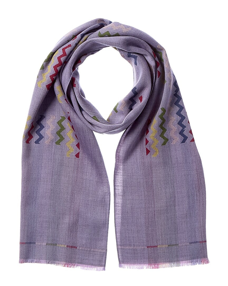 

Шерстяной шарф Missoni Missoni, фиолетовый