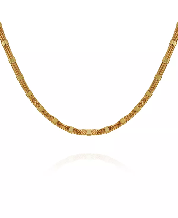 

Цепочка-Коробка с золотистым стеклом и камнями, 18 дюймов + удлинитель 2 дюйма Vince Camuto, gold