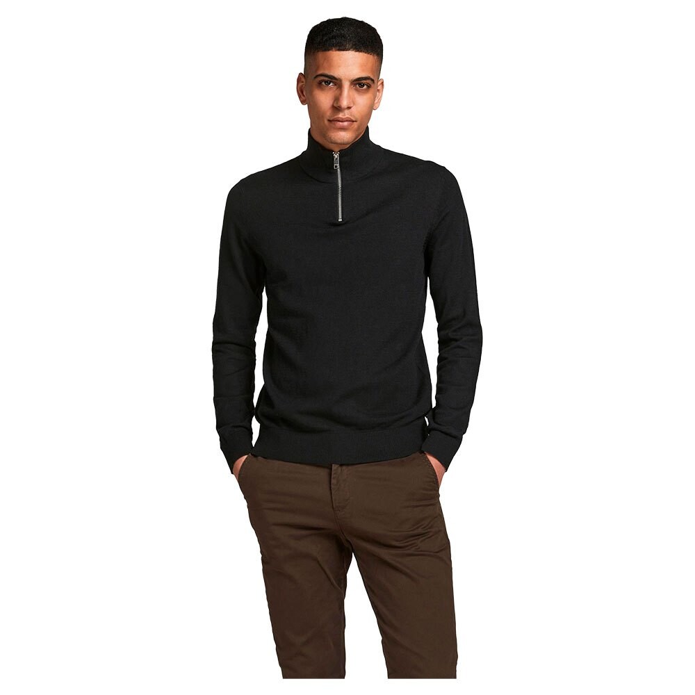

Свитер Jack & Jones Emil Half Zip, черный