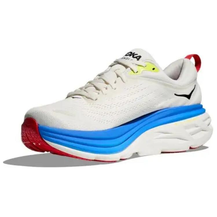 

Кроссовки HOKA ONE ONE Bondi 8 Blanc De Blanc Virtual Blue, белый/синий/черный/зеленый