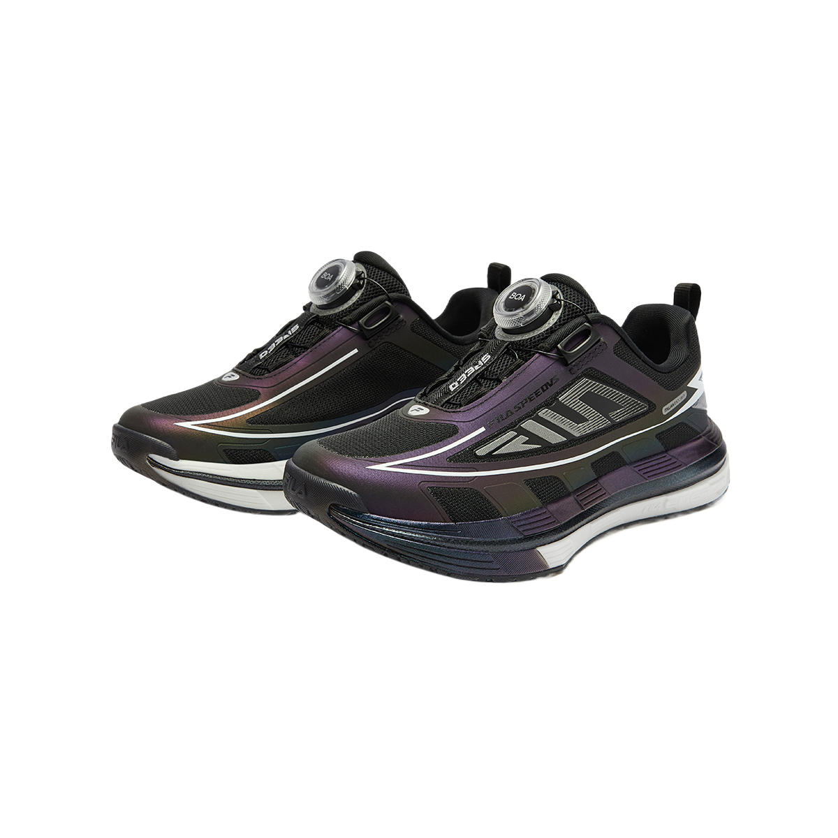 FILA KIDS Performance FPH Speed 5 Low Top детские кроссовки для бега Black/Space Silver подростковые — фото 3