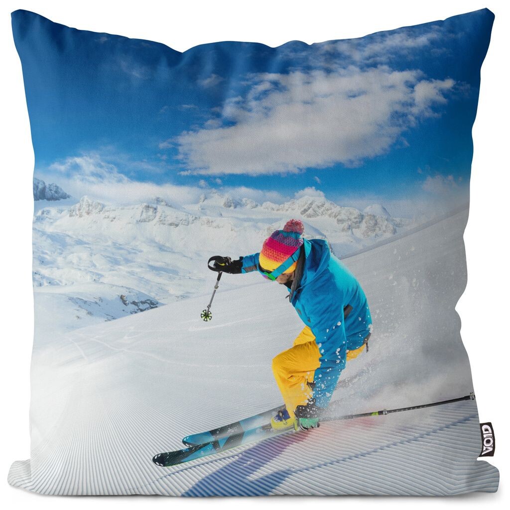 

Чехол на подушку VOID Ski Alps Snow Полиэстер Водонепроницаемая подушка для улицы и дома Размер: 60 x 60 см