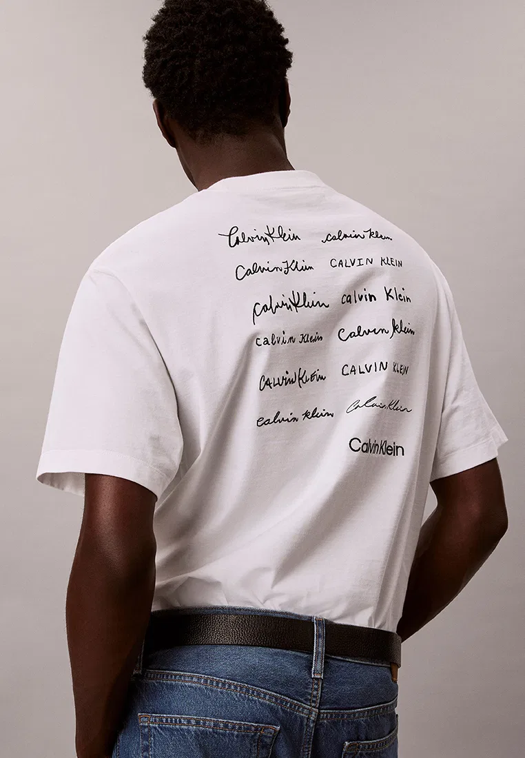 Футболка, свободный крой, Calvin Klein Jeans, ярко-белый — фото 4
