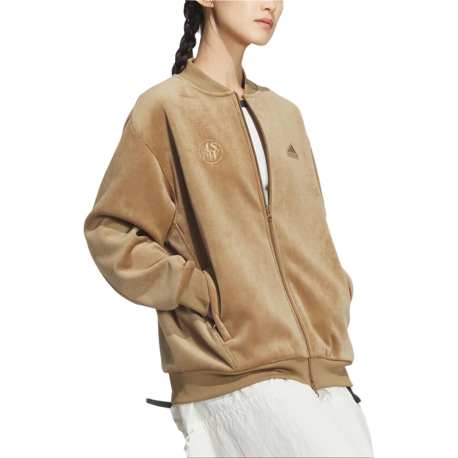 Куртка женская Lounge, цвет Desert Brown Adidas — фото 3