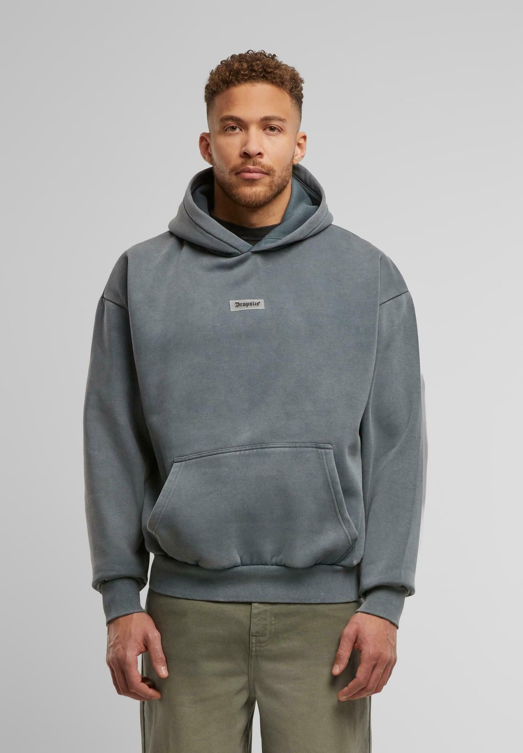 

Толстовка HEAVY MIDDLE PATCH Dropsize, деним серый