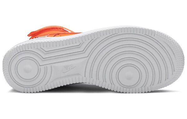 Кроссовки air force 1 высокие Nike, оранжевый — фото 3