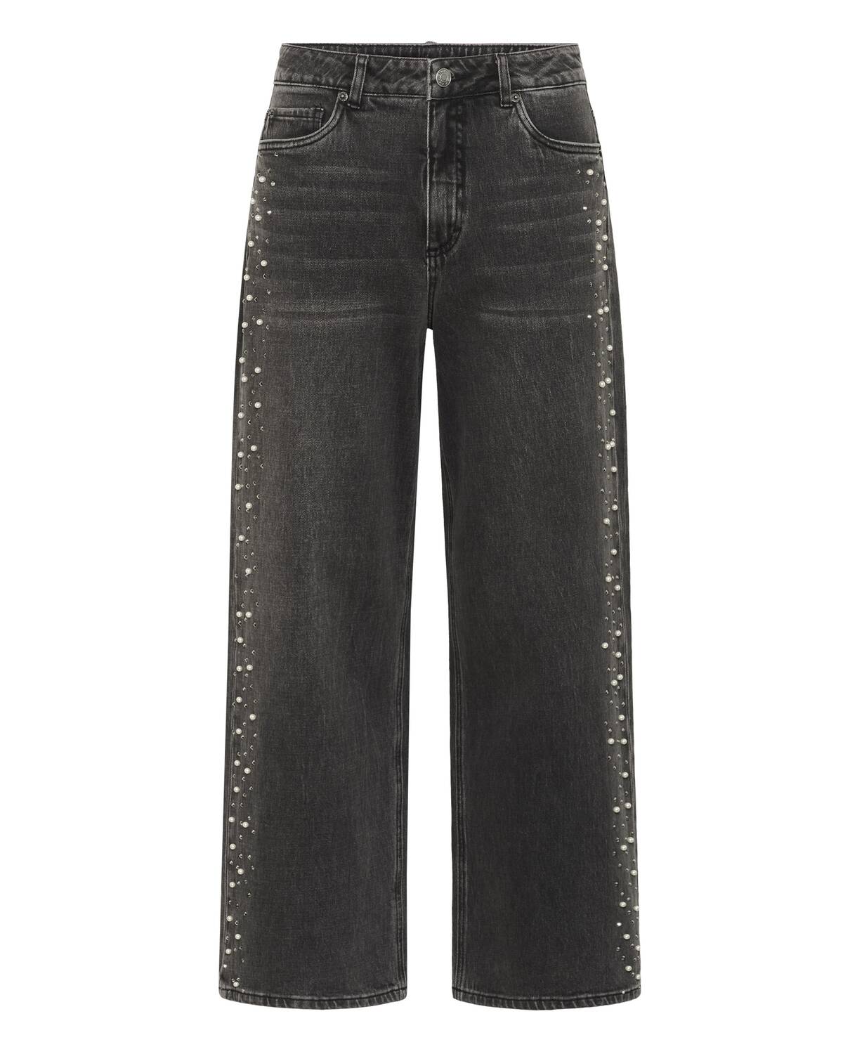 

Kaffe Широкие джинсы 'KAPetra' в темно-сером цвете