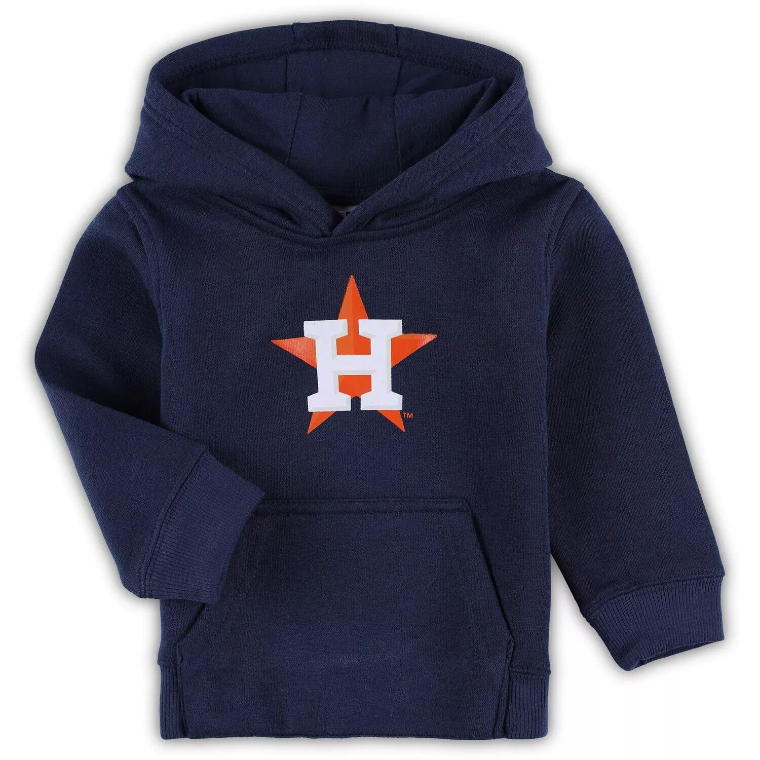 Темно-синий флисовый пуловер с капюшоном и логотипом Toddler Houston Astros Team Primary Outerstuff